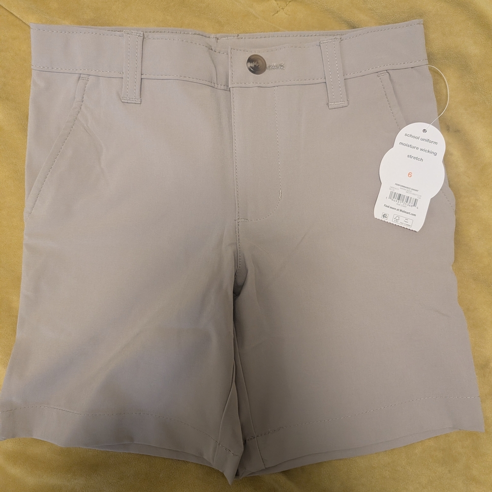NWT Boys Size 6 Khaki Tan Uniform Shorts